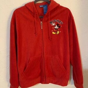Disney Red Zip-Up Mickey Mouse Jacket